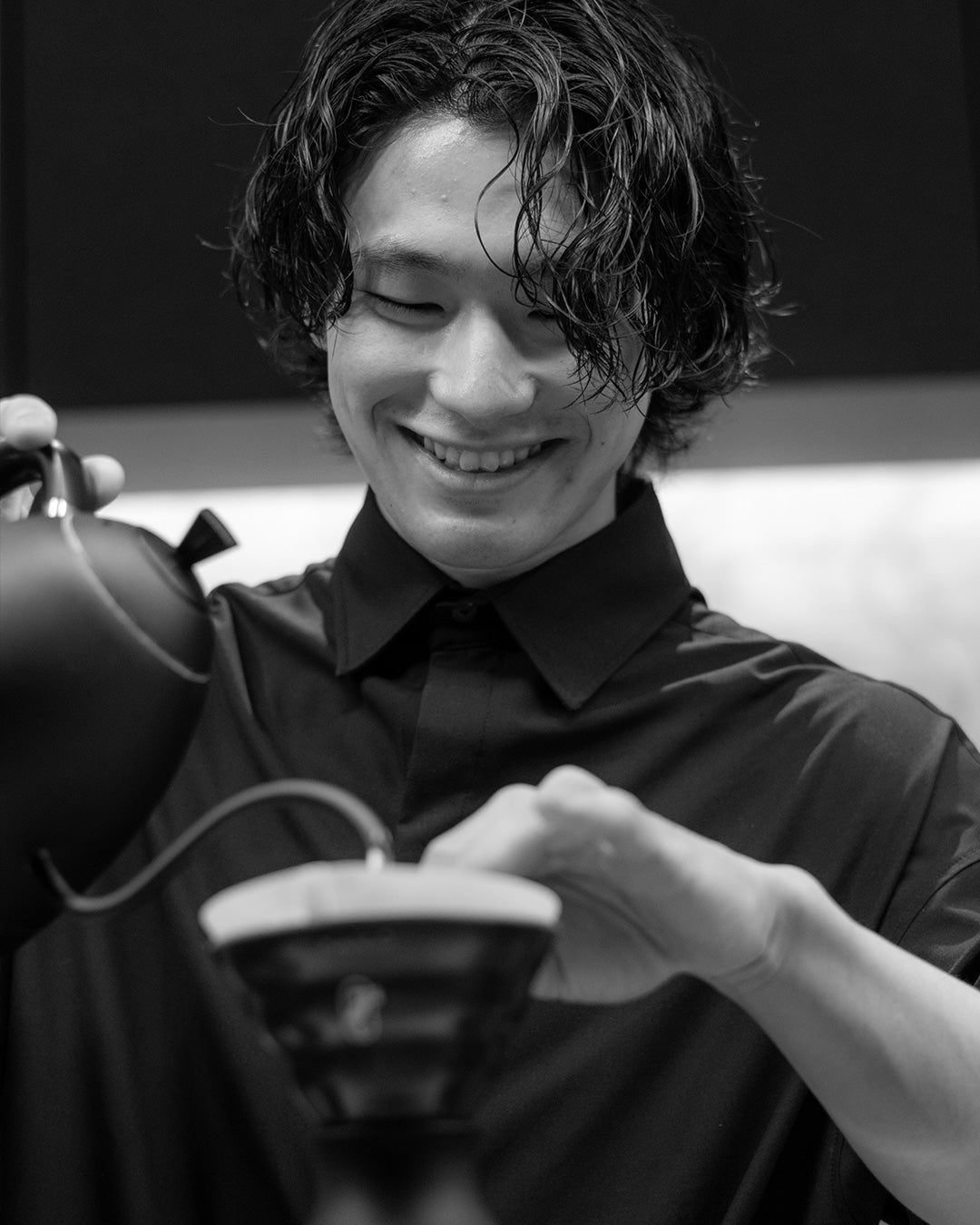 Ein Morgen mit Barista Rikuto in Tokio