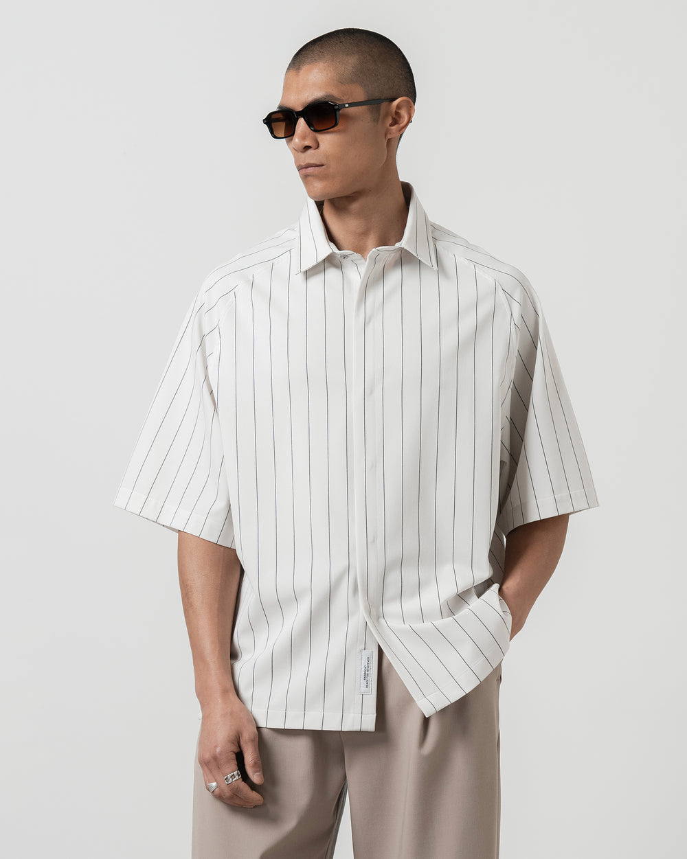 Striped Ecru